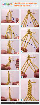 Cross the 2 left strands over the middle strand, then cross the 2 right strands over the new middle strands, and repeat until you knot off at the end. Two Different Instructions On 6 Strand Flat Braid Nbeads