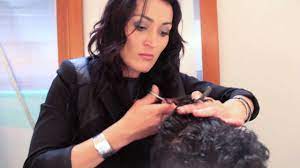 The popular mohawk meets the fade in this bold. Step By Step Men S Haircut Cutting Curly Hair Youtube