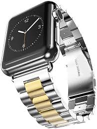 You can, for example, wear and use apple watch during exercise, in the rain, and while washing your hands, but submerging apple watch is not recommended. Amazon Com U191u Band Compatible With Apple Watch 38mm 42mm Stainless Steel Wristband Metal Buckle Clasp Iwatch 40mm 44mm Strap Bracelet For Apple Watch Series 4 3 2 1 Sports Edition Silver Gold 38mm