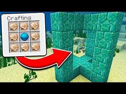 How To Use A Conduit In Minecraft Pe 1 5 0 Update Conduit Heart Of The Sea Nautilus Shell Youtube Minecraft Underwater Minecraft Diy Minecraft