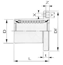 Lmf Flanged Ball Bushings Linear Bearings