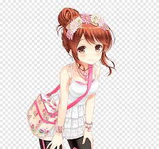Sie sehen sooo cool aus! Freundin Beta Anime Hime Schneiden Braune Haare Mangaka Anime Anime Schwarzes Haar Png Pngegg