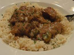 Southern Style Beef Tip Over Rice Beef Tips And Rice Beef Tip Recipes Beef Tips Over Rice