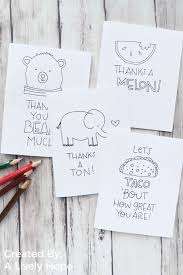 Pun Thank You Cards To Color Cute Thank You Cards Funny Thank You Cards Printable Thank You Cards