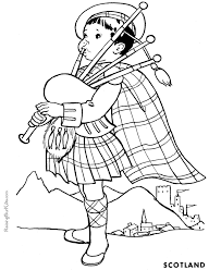 32+ scotland coloring pages for printing and coloring. Free Kids Printables 024