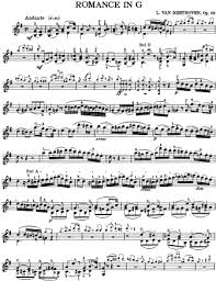 Скачай 🎶 ludwig van beethoven violin romance no 2 и ludwig van beethoven ave maria. Romance No 1 In G Major Op 40 Ludwig Van Beethoven Free Violin Sheet Music