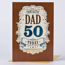 The 50th birthday of a father is a special and beautiful occasion for a huge celebration. Birthday Cards For Dads Card Design Template