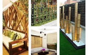 Partition wall design modern interiors. Diy Bamboo Decor And Beautify The House