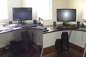 Reddit I Finally Got Around To Organizing The Clutter Underneath My Computer Desk R Diy Hide Computer Cords Desk Home Office Space