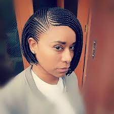 Client Selfie Brooklynbeauty Braided Hairstyles African Hair Braiding Styles Bob Braids Hairstyles