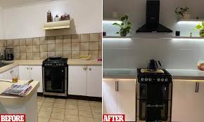 With so many sets that you can choose from, i'm sure you are going to find a set that is best for your kitchen. Couple Completely Transform Their 30 Year Old Kitchen For 900 With Bunnings Appliances Daily Mail Online