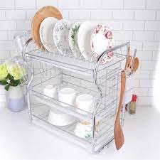 Plastic plate rack price in sri lanka. 3 Layer Dish Drainer Easylifetoolz