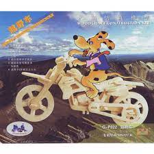 Woodcraft Construction Kit Cross Country Motorcycle