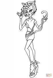 Monster High Toralei Stripe Coloring Page Free Printable Coloring Home