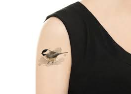 Fascinating dogwood flower tattoo designs and their meanings. Ship From Ny Temporary Tattoo Watercolor Chickadee Sold By Yestome On Storenvy