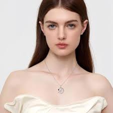 FJ Collana Donna Angelo Custode Argento 925 Collana Albero della Vita  Ciondolo Luna Fata Collana Granato Gennaio Pietra Portafortuna Gioielli  Regalo per Donna : Amazon.it: Moda