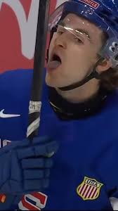 Cole Eiserman licking his stick 😳, #iihfworldjuniors #hockey #worldjuniors  #icehockey #juniorhockey #teamcanada #teamusa #nhl #tournament #canada #usa  #international #competition #roadtogold, 🎥: ...