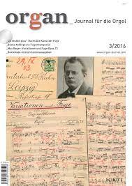 Organ Journal Fur Die Orgel 2016 03