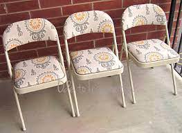 upholstered folding chairs makeover at ode to inspiration folding chair makeover folding chair chair makeover