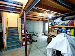 You can install or hire a professional to put up led light bars or track lights for a great price. Unfinished Basement Lighting Novocom Top