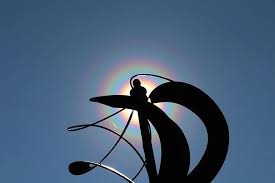 See more ideas about halo, halo game, halo spartan. Yard Art Sun Dog Rainbow Backyard Halo Iridescent Blue Sky Sun Metal Wind Mill Clear Sky Pikist