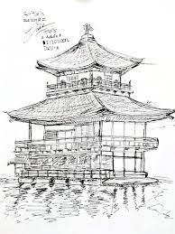 Sketch 21 Kinkaku Ji By Adela1015 On Deviantart Architecture Drawing Art Japanese Art Prints Japanese Art