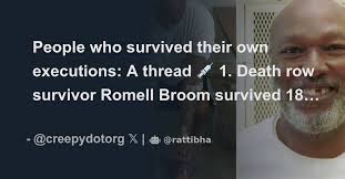 People who survived their own executions: A thread 💉 1. Death row survivor  Romell Broom survived 18 lethal injection attempts as executioners we