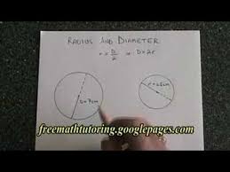 Radius And Diameter Youtube