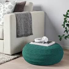 Otteron Innerskar Pouffe In Outdoor Dark Green Ikea Pouffe Outdoor Pouf Outdoor Tables And Chairs