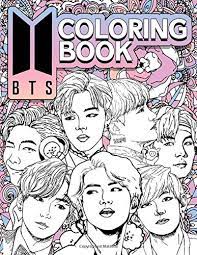 Bts coloring pages are a fun way for kids of all ages to develop creativity focus motor skills and color recognition. Bts Coloring Book ë°©íƒ„ì†Œë…„ë‹¨ Coloring Books For Army And Kpop Lovers Jin Rm Jhope Suga Jimin V And Jungkook Vol 1 Kinsey Elma 9781708324681 Amazon Com Books
