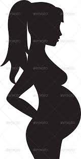 Silhouette Of A Pregnant Woman Vector Eps Maternity Female Available Here Https Graphicriver Net Item Maternity Silhouette Mother Card Pregnant Women