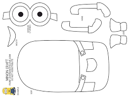 Minion Coloring Pages Free Large Images Minion Coloring Pages Minion Craft Minion Template
