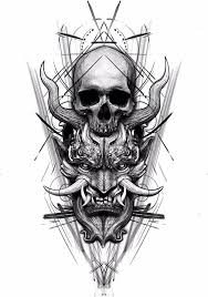 Pin On T Creepy Tattoos Samurai Tattoo Design Tattoo Design Drawings
