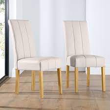 Get it as soon as mon, jun 28. Ivory And Cream Leather Dining Chairs Furniture And Choice