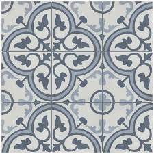 Daltile is america's leader in porcelain tile & natural stone and the world's leading manufacturer of ceramic tile. Merola Tile Amberes Azul 12 In X 12 In Ceramic Floor And Wall Tile 18 26 Sq Ft Case Fcg12ama The Home Depot Gulv Kjokken