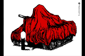 The image of the tank man — an unidentified man who stopped the advance. China S Rebel Cartoonist Unmasks Foreign Policy