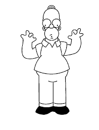 Gu1 f4zb34r (offline pra sempre) 11/29/16. Desenho De Homer Simpson Assobiando Para Colorir E Imprimir