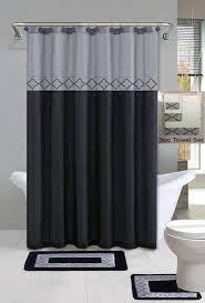 The difference a new towel hanging on one of our towel rails can make to a bathroom is surprising. 30 Elegant Bathroom Curtain Ideas 2020 You Should Try Dovenda Gray Bathroom Decor Bathroom Shower Curtains Modern Bathroom Rug