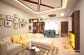 Regardless of whether you're drawing your furniture arrangement out or just going to start moving furniture around, there are a few guidelines you want to follow if at all. Living Room Cum Dining Room With Off White Theme And L Shaped Sofa By Joby Mathew