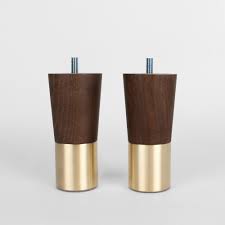 Measuring 30'' h x 48'' w x 24'' d, the desktop provides the perfect amount of space to spread out as you tackle your projects. Set Of 2 Mid Century Modern Furniture Legs Replacement Legs Walnut Forge Hardware Studio