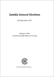 Zambia General Elections 20 September 2011 Commonwealth Bookshop