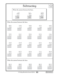 There are loads of other math worksheets, reading worksheets, and writing worksheets available for free as well. Subtraction With 3 Digit Numbers 2 2nd Grade 3rd Grade Math Worksheet Greatschools
