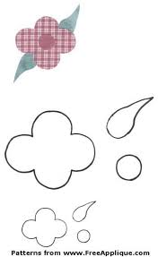 You can find my free crochet beanie pattern for any size here. Flower Pattern For Applique Flower Applique Patterns Applique Templates Applique