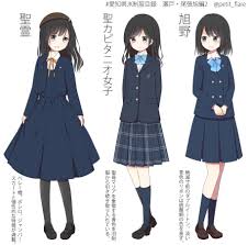 twitter アニメの服装 アニメの制服 学校の制服の着こなし