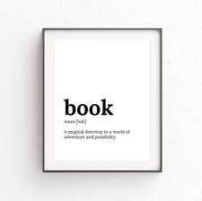 Book Lovers Gift Definition Print Literary Gift Print Etsy Book Lovers Gifts Gifts For Librarians Literary Gifts