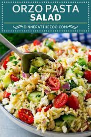 Orzo Salad Recipe Orzo Pasta Salad Greek Orzo Salad Mediterranean Orzo Salad Pastasalad Orzo G Greek Orzo Salad Orzo Salad Recipes Pasta Salad Recipes