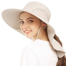 Amazon Com Camptrace Safari Outdoor Sun Hat Upf 50 Wide Brim Fishing Hat With Neck Flap For Women Waterpro Hiking Hats For Women Sun Hats For Women Sun Hats