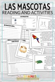 Are You Introducing A Spanish Student To Pets And Animals Vocabulary Your Spanish C Spanish Classroom Activities Spanish Reading High School Spanish Classroom