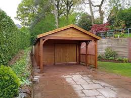 Wooden Garages Uk Timber Garages For Sale Tunstall Garden Buildings Timber Garage Wooden Garage House Front Porch