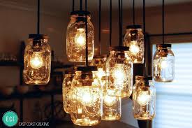 The holder elegantly holds the mason jar in position and can make it easier for you to remove and light it up. Diy Mason Jar Chandelier East Coast Creative